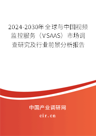 2024-2030年全球與中國視頻監(jiān)控服務(wù)（VSAAS）市場調(diào)查研究及行業(yè)前景分析報告