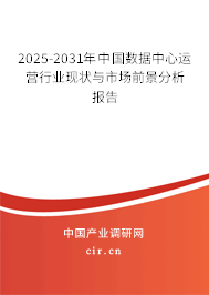 2025-2031年中國數(shù)據(jù)中心運營行業(yè)現(xiàn)狀與市場前景分析報告 2025-2031年中國數(shù)據(jù)中心運營行業(yè)現(xiàn)狀與市場前景分析報告