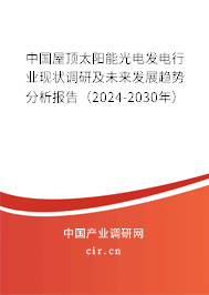 中國屋頂太陽能光電發(fā)電行業(yè)現(xiàn)狀調(diào)研及未來發(fā)展趨勢分析報告（2024-2030年）