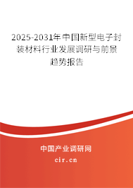 2025-2031年中國(guó)新型電子封裝材料行業(yè)發(fā)展調(diào)研與前景趨勢(shì)報(bào)告 2025-2031年中國(guó)新型電子封裝材料行業(yè)發(fā)展調(diào)研與前景趨勢(shì)報(bào)告