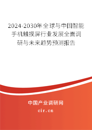 2024-2030年全球與中國智能手機觸摸屏行業(yè)發(fā)展全面調(diào)研與未來趨勢預(yù)測報告