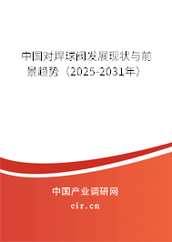 中國對(duì)焊球閥發(fā)展現(xiàn)狀與前景趨勢(2025-2031年) 中國對(duì)焊球閥發(fā)展現(xiàn)狀與前景趨勢(2025-2031年)