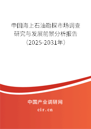 中國海上石油勘探市場調(diào)查研究與發(fā)展前景分析報告(2025-2031年) 中國海上石油勘探市場調(diào)查研究與發(fā)展前景分析報告(2025-2031年)