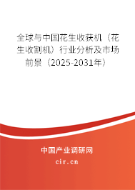 全球與中國(guó)花生收獲機(jī)(花生收割機(jī))行業(yè)分析及市場(chǎng)前景(2025-2031年) 全球與中國(guó)花生收獲機(jī)(花生收割機(jī))行業(yè)分析及市場(chǎng)前景(2025-2031年)