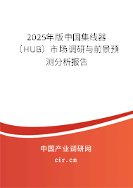 2025年版中國(guó)集線器（HUB）市場(chǎng)調(diào)研與前景預(yù)測(cè)分析報(bào)告