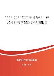 2025-2031年遼寧滌綸行業(yè)研究分析與前景趨勢預測報告