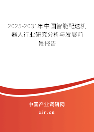 2025-2031年中國智能配送機器人行業(yè)研究分析與發(fā)展前景報告