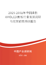 2025-2031年中國柔性AMOLED面板行業(yè)發(fā)展調(diào)研與前景趨勢預(yù)測報告 2025-2031年中國柔性AMOLED面板行業(yè)發(fā)展調(diào)研與前景趨勢預(yù)測報告