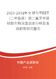 2025-2031年全球與中國三（二甲氨基）锍二氟三甲基硅酸市場深度調查分析及發(fā)展趨勢研究報告