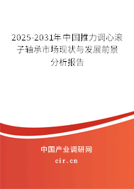 2025-2031年中國推力調(diào)心滾子軸承市場現(xiàn)狀與發(fā)展前景分析報告