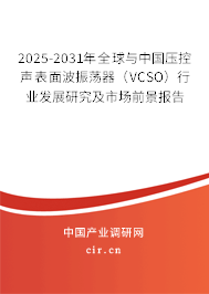 2025-2031年全球與中國(guó)壓控聲表面波振蕩器（VCSO）行業(yè)發(fā)展研究及市場(chǎng)前景報(bào)告