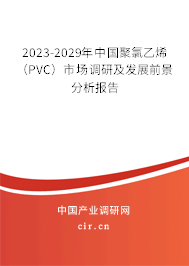 2023-2029年中國聚氯乙烯（PVC）市場調(diào)研及發(fā)展前景分析報告