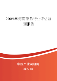 2009年河南鋼鐵行業(yè)評估監(jiān)測報(bào)告 2009年河南鋼鐵行業(yè)評估監(jiān)測報(bào)告