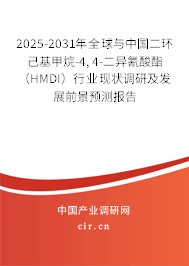 2025-2031年全球與中國二環(huán)己基甲烷-4, 4-二異氰酸酯（HMDI）行業(yè)現(xiàn)狀調(diào)研及發(fā)展前景預(yù)測報告