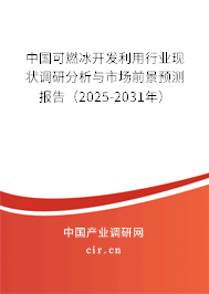 中國可燃冰開發(fā)利用行業(yè)現狀調研分析與市場前景預測報告(2025-2031年) 中國可燃冰開發(fā)利用行業(yè)現狀調研分析與市場前景預測報告(2025-2031年)