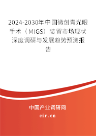 2024-2030年中國(guó)微創(chuàng)青光眼手術(shù)(MIGS)裝置市場(chǎng)現(xiàn)狀深度調(diào)研與發(fā)展趨勢(shì)預(yù)測(cè)報(bào)告 2024-2030年中國(guó)微創(chuàng)青光眼手術(shù)(MIGS)裝置市場(chǎng)現(xiàn)狀深度調(diào)研與發(fā)展趨勢(shì)預(yù)測(cè)報(bào)告