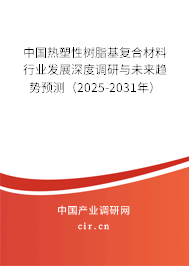 中國熱塑性樹脂基復(fù)合材料行業(yè)發(fā)展深度調(diào)研與未來趨勢預(yù)測（2025-2031年）