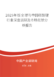 2025年版全球與中國碳酸鋰行業(yè)深度調(diào)研及市場前景分析報告
