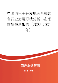 中國油氣田開發(fā)地面系統(tǒng)裝備行業(yè)發(fā)展現狀分析與市場前景預測報告(2025-2031年) 中國油氣田開發(fā)地面系統(tǒng)裝備行業(yè)發(fā)展現狀分析與市場前景預測報告(2025-2031年)
