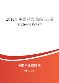 2012年中國(guó)動(dòng)力橡筋行業(yè)深度調(diào)研分析報(bào)告 2012年中國(guó)動(dòng)力橡筋行業(yè)深度調(diào)研分析報(bào)告
