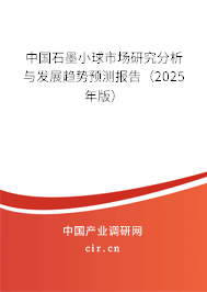 中國石墨小球市場研究分析與發(fā)展趨勢預測報告(2025年版) 中國石墨小球市場研究分析與發(fā)展趨勢預測報告(2025年版)