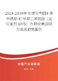2024-2030年全球與中國4-苯甲?；?4′-甲基二苯硫醚（光引發(fā)劑 BMS）市場全面調(diào)研與發(fā)展趨勢報告