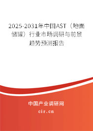 2025-2031年中國AST（地面儲罐）行業(yè)市場調(diào)研與前景趨勢預(yù)測報告
