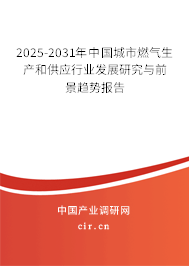 2025-2031年中國城市燃?xì)馍a(chǎn)和供應(yīng)行業(yè)發(fā)展研究與前景趨勢報(bào)告 2025-2031年中國城市燃?xì)馍a(chǎn)和供應(yīng)行業(yè)發(fā)展研究與前景趨勢報(bào)告
