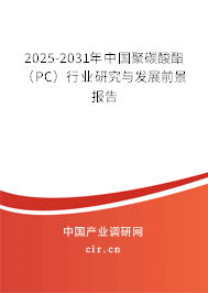 2025-2031年中國聚碳酸酯(PC)行業(yè)研究與發(fā)展前景報(bào)告 2025-2031年中國聚碳酸酯(PC)行業(yè)研究與發(fā)展前景報(bào)告