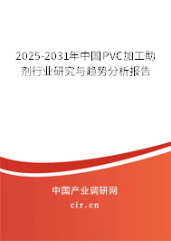 2025-2031年中國PVC加工助劑行業(yè)研究與趨勢分析報告 2025-2031年中國PVC加工助劑行業(yè)研究與趨勢分析報告