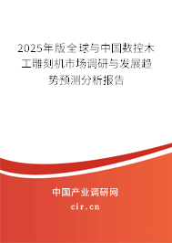 2024年版全球與中國數控木工雕刻機市場調研與發(fā)展趨勢預測分析報告