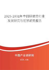 2025-2031年中國研磨墊行業(yè)發(fā)展研究與前景趨勢(shì)報(bào)告
