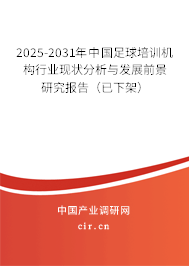 2025-2031年中國足球培訓(xùn)機構(gòu)行業(yè)現(xiàn)狀分析與發(fā)展前景研究報告(已下架) 2025-2031年中國足球培訓(xùn)機構(gòu)行業(yè)現(xiàn)狀分析與發(fā)展前景研究報告(已下架)