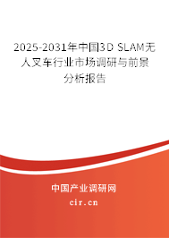 2025-2031年中國(guó)3D SLAM無(wú)人叉車行業(yè)市場(chǎng)調(diào)研與前景分析報(bào)告 2025-2031年中國(guó)3D SLAM無(wú)人叉車行業(yè)市場(chǎng)調(diào)研與前景分析報(bào)告
