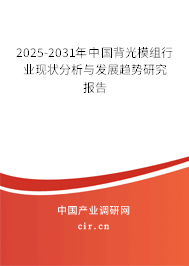 2025-2031年中國(guó)背光模組行業(yè)現(xiàn)狀分析與發(fā)展趨勢(shì)研究報(bào)告