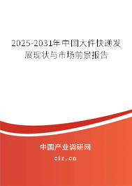 2025-2031年中國(guó)大件快遞發(fā)展現(xiàn)狀與市場(chǎng)前景報(bào)告