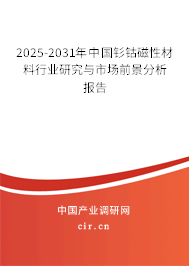 2025-2031年中國(guó)釤鈷磁性材料行業(yè)研究與市場(chǎng)前景分析報(bào)告 2025-2031年中國(guó)釤鈷磁性材料行業(yè)研究與市場(chǎng)前景分析報(bào)告