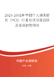 2025-2031年中國(guó)個(gè)人通訊服務(wù)（PCS）行業(yè)現(xiàn)狀深度調(diào)研及發(fā)展趨勢(shì)預(yù)測(cè)