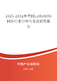 2025-2031年中國LoRaWAN網(wǎng)關(guān)行業(yè)分析與發(fā)展趨勢報(bào)告 2025-2031年中國LoRaWAN網(wǎng)關(guān)行業(yè)分析與發(fā)展趨勢報(bào)告