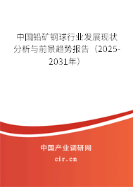 中國鉛礦鋼球行業(yè)發(fā)展現(xiàn)狀分析與前景趨勢報告（2025-2031年）