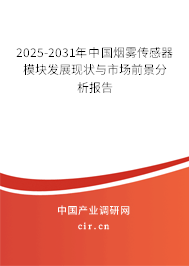 2025-2031年中國煙霧傳感器模塊發(fā)展現(xiàn)狀與市場前景分析報(bào)告 2025-2031年中國煙霧傳感器模塊發(fā)展現(xiàn)狀與市場前景分析報(bào)告