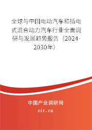 全球與中國電動汽車和插電式混合動力汽車行業(yè)全面調(diào)研與發(fā)展趨勢報告(2024-2030年) 全球與中國電動汽車和插電式混合動力汽車行業(yè)全面調(diào)研與發(fā)展趨勢報告(2024-2030年)