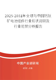2025-2031年全球與中國(guó)鈣鈦礦電池組件行業(yè)現(xiàn)狀調(diào)研及行業(yè)前景分析報(bào)告 2025-2031年全球與中國(guó)鈣鈦礦電池組件行業(yè)現(xiàn)狀調(diào)研及行業(yè)前景分析報(bào)告