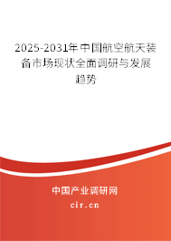 2025-2031年中國航空航天裝備市場現(xiàn)狀全面調研與發(fā)展趨勢 2025-2031年中國航空航天裝備市場現(xiàn)狀全面調研與發(fā)展趨勢