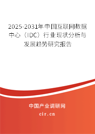 2025-2031年中國互聯(lián)網(wǎng)數(shù)據(jù)中心(IDC)行業(yè)現(xiàn)狀分析與發(fā)展趨勢研究報告 2025-2031年中國互聯(lián)網(wǎng)數(shù)據(jù)中心(IDC)行業(yè)現(xiàn)狀分析與發(fā)展趨勢研究報告