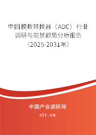 中國模數(shù)轉(zhuǎn)換器(ADC)行業(yè)調(diào)研與前景趨勢分析報(bào)告(2025-2031年) 中國模數(shù)轉(zhuǎn)換器(ADC)行業(yè)調(diào)研與前景趨勢分析報(bào)告(2025-2031年)