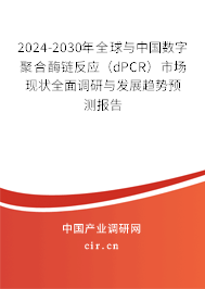 2024-2030年全球與中國數(shù)字聚合酶鏈反應(yīng)(dPCR)市場現(xiàn)狀全面調(diào)研與發(fā)展趨勢預(yù)測報告 2024-2030年全球與中國數(shù)字聚合酶鏈反應(yīng)(dPCR)市場現(xiàn)狀全面調(diào)研與發(fā)展趨勢預(yù)測報告