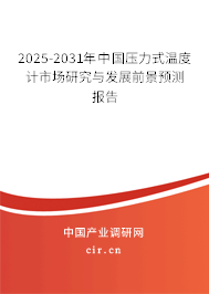 2025-2031年中國壓力式溫度計市場研究與發(fā)展前景預(yù)測報告 2025-2031年中國壓力式溫度計市場研究與發(fā)展前景預(yù)測報告