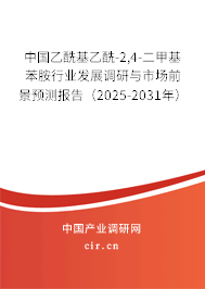 中國(guó)乙?；阴?2,4-二甲基苯胺行業(yè)發(fā)展調(diào)研與市場(chǎng)前景預(yù)測(cè)報(bào)告（2025-2031年）