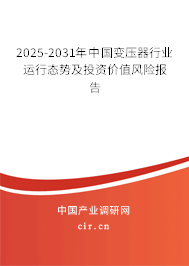 2025-2031年中國變壓器行業(yè)運行態(tài)勢及投資價值風險報告